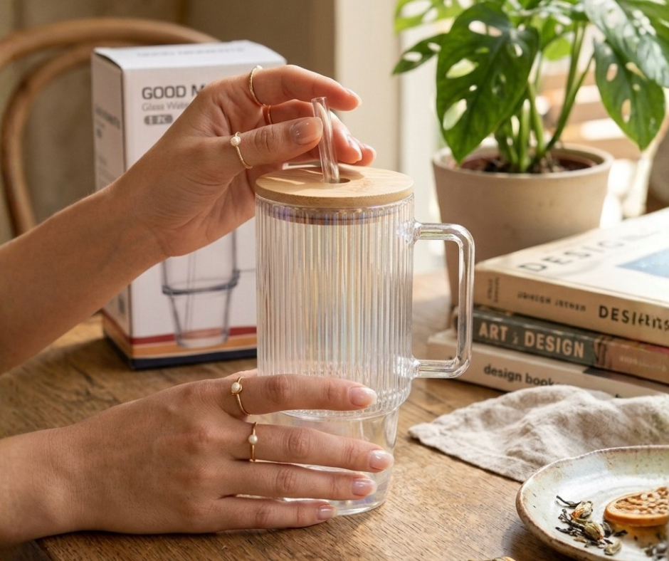 Solace Ribbed Glassware