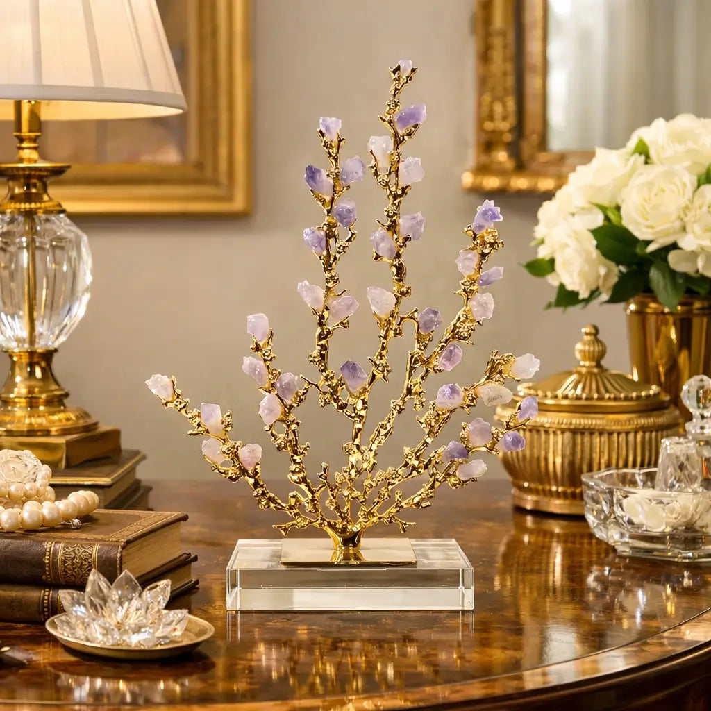 Amethyst Whisper Branch Sculpture