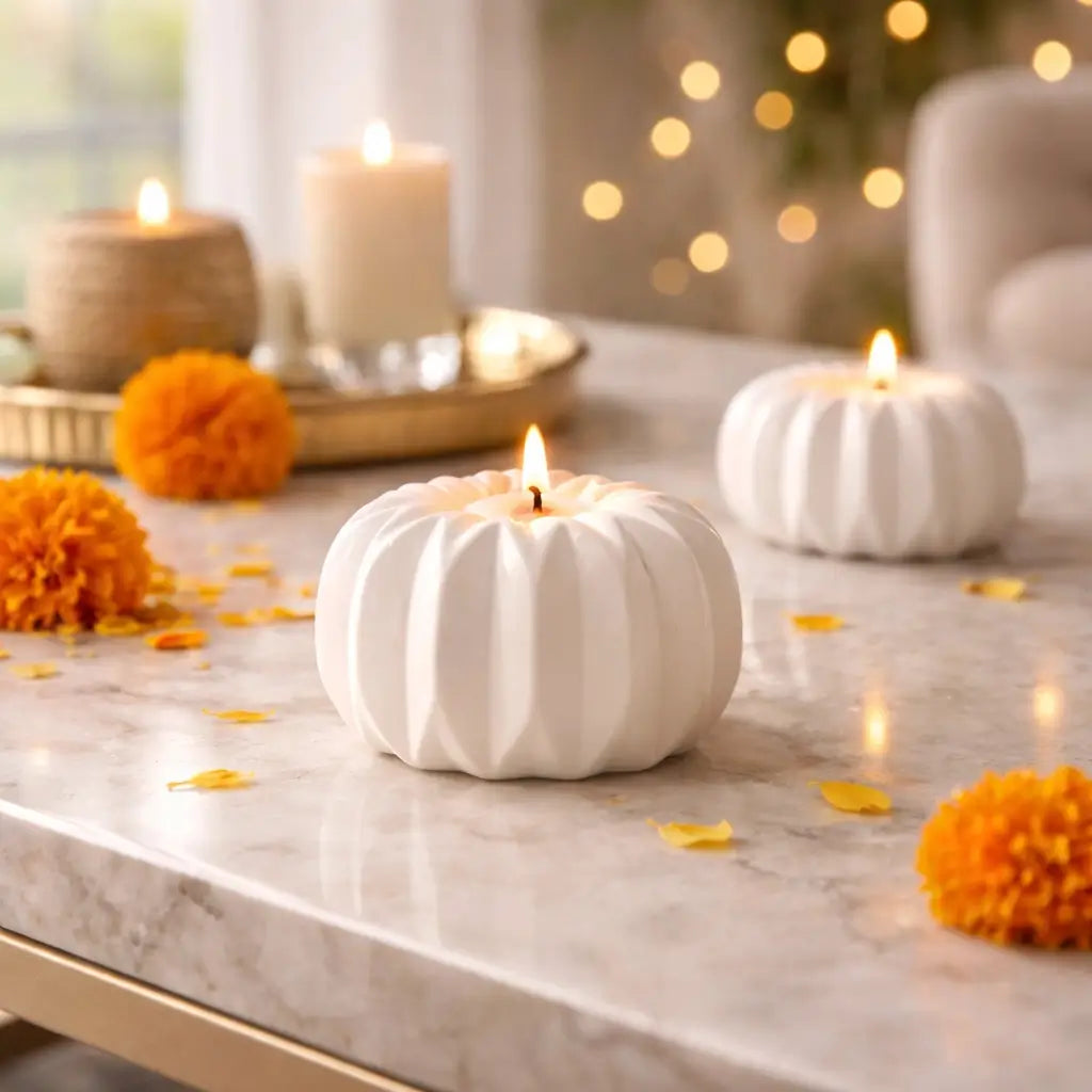 Moonlit Pumpkin Candle Holder