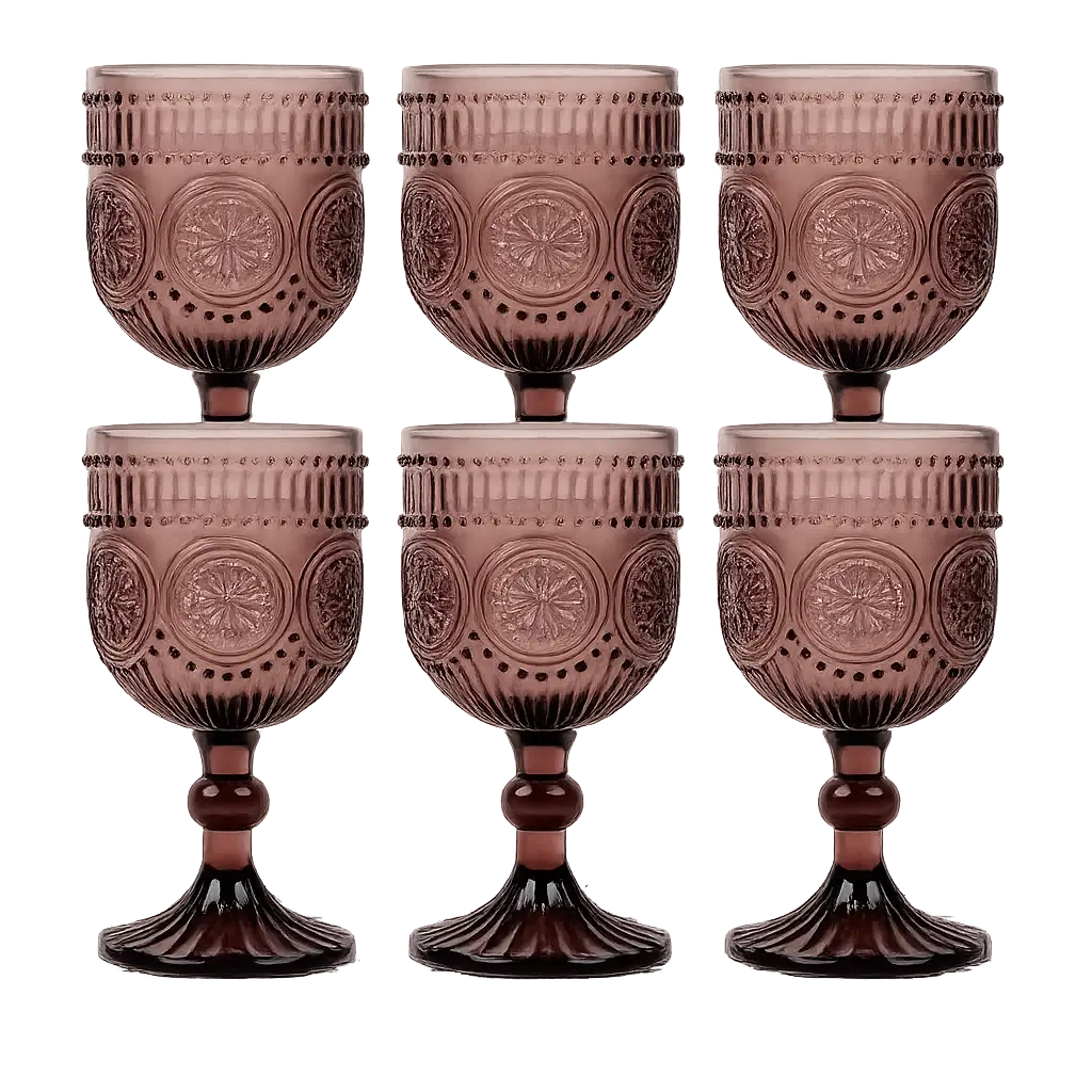 Rosette Reverie Goblet - Set of 6
