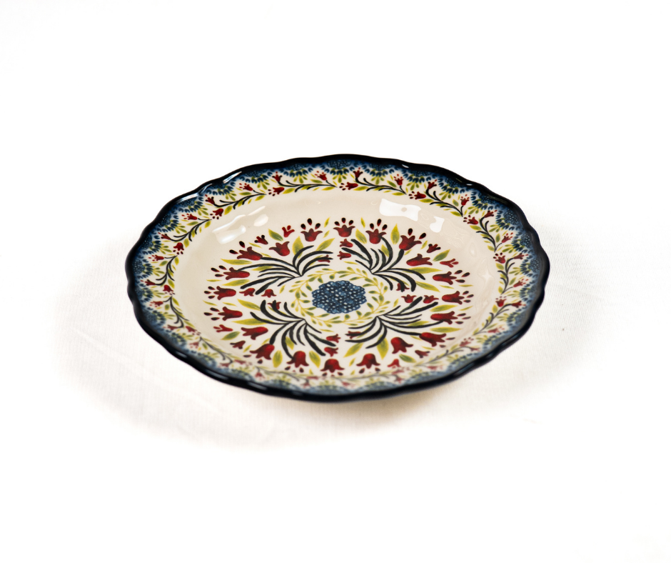 Crimson Blossom Plate