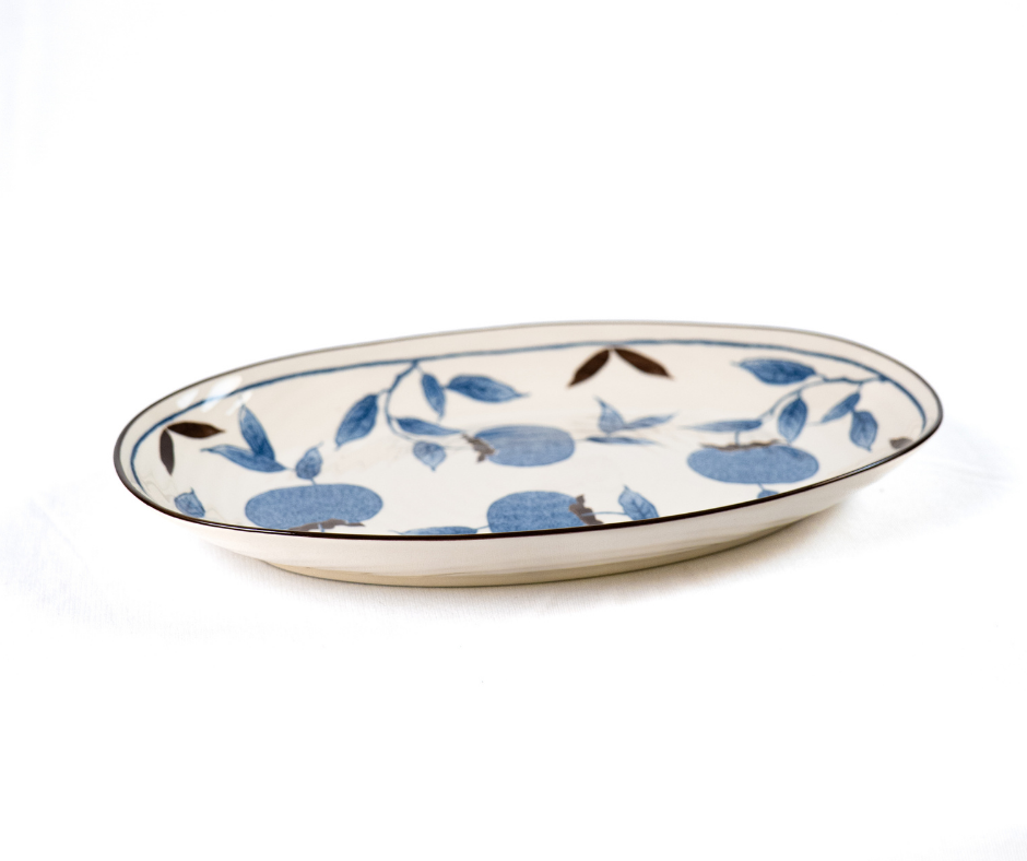 Botanical Blue Platter