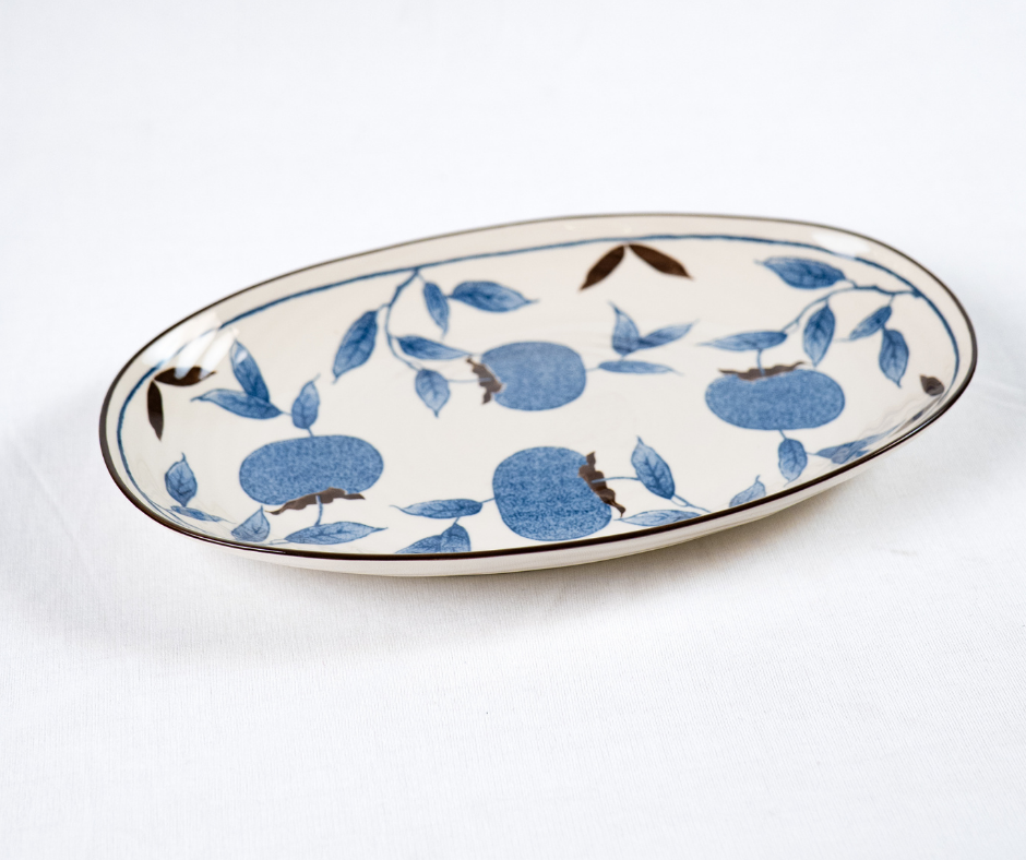 Botanical Blue Platter