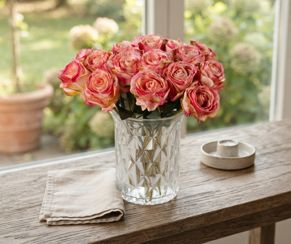 Peach Blush Rose Bouquet