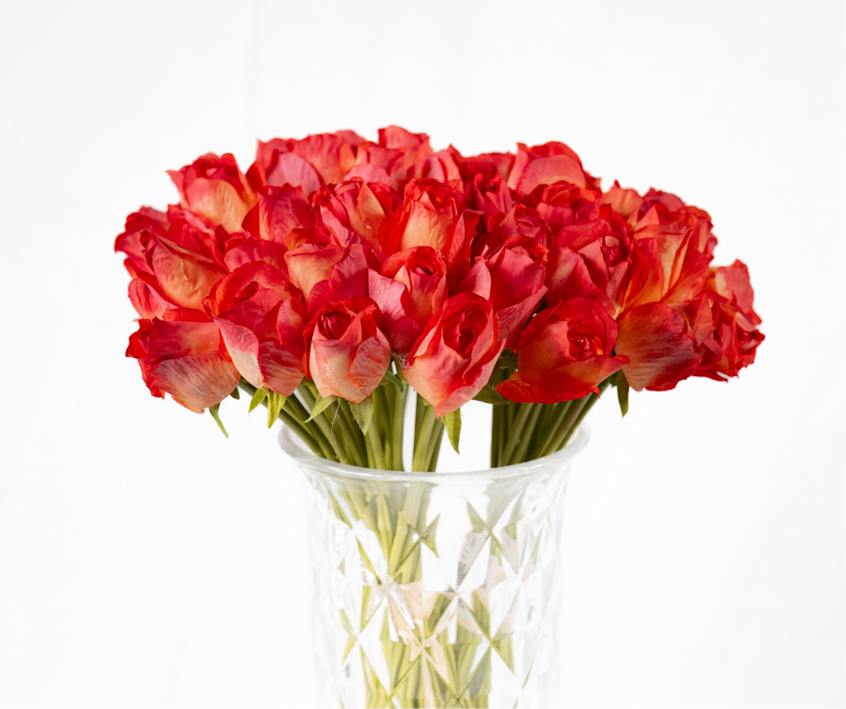 Flame Rose Bouquet