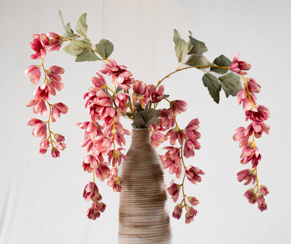 Cascading Pink Blossom Stem