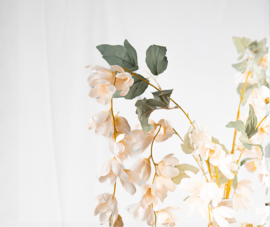 Cascading Cream Blossom Stem