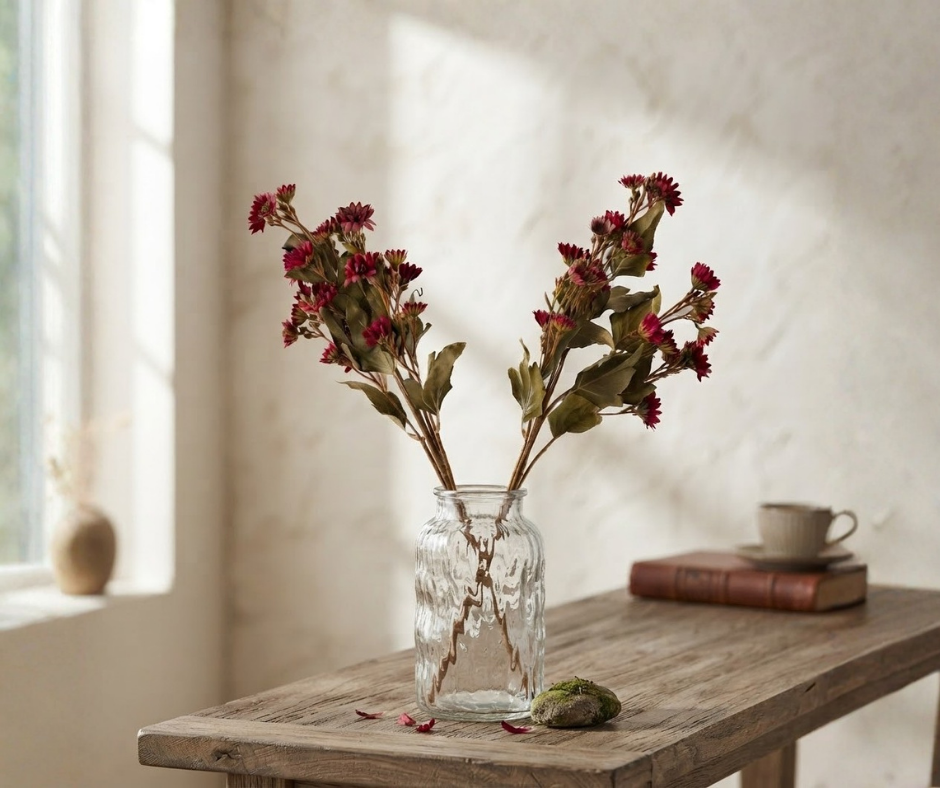 Deep Red Autumn Stem