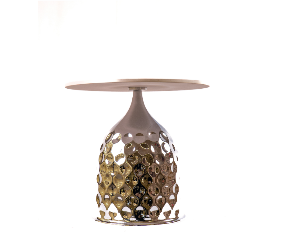 Dimpiled Gold Table