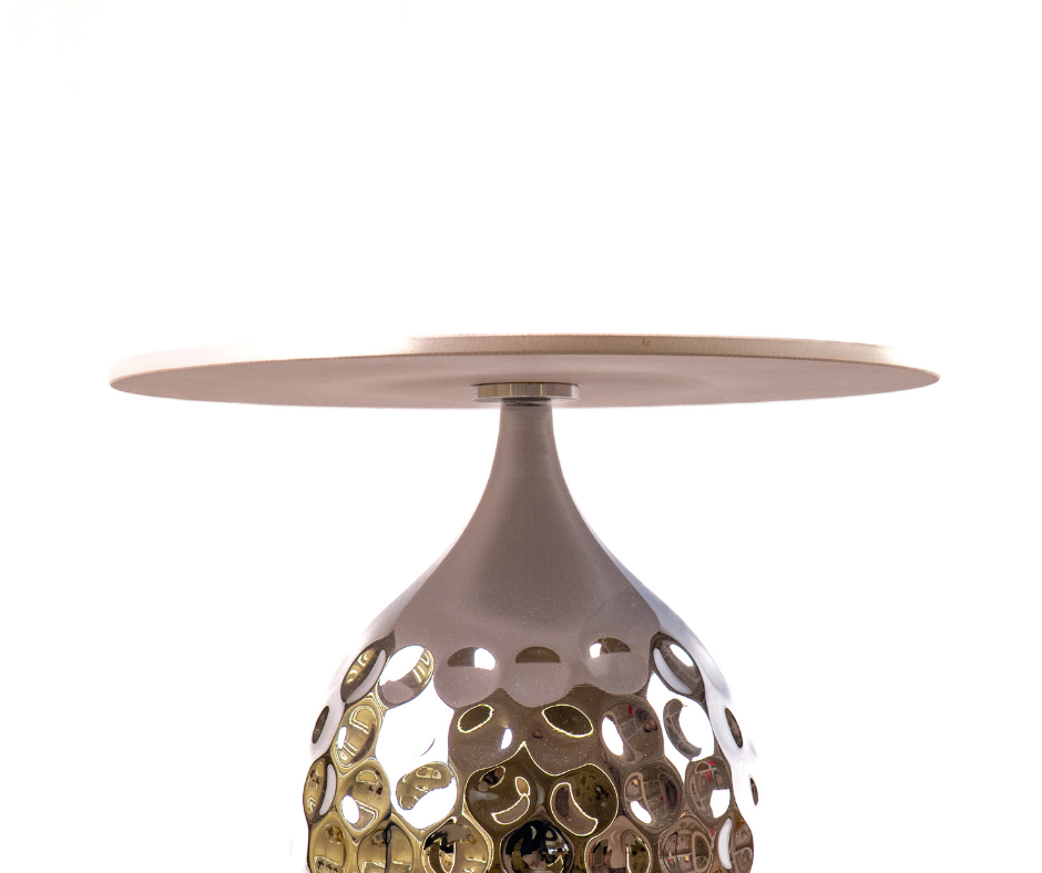 Dimpiled Gold Table