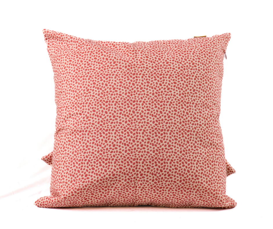Dotted Coral Cushion