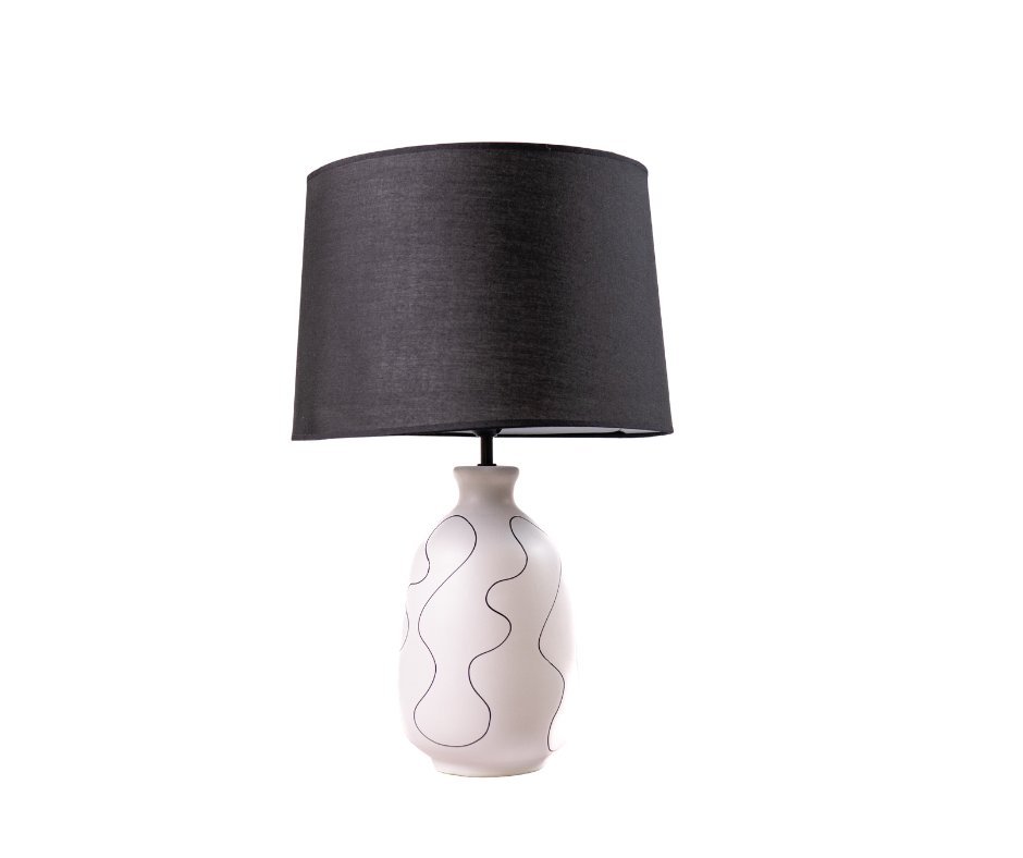 Curved Line Ceramic Lamp