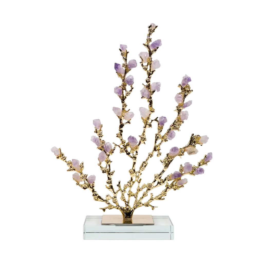 Amethyst Whisper Branch Sculpture