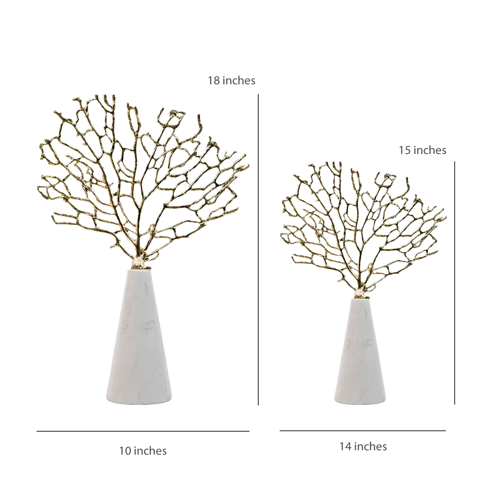 Gilded Branch Marble Piece