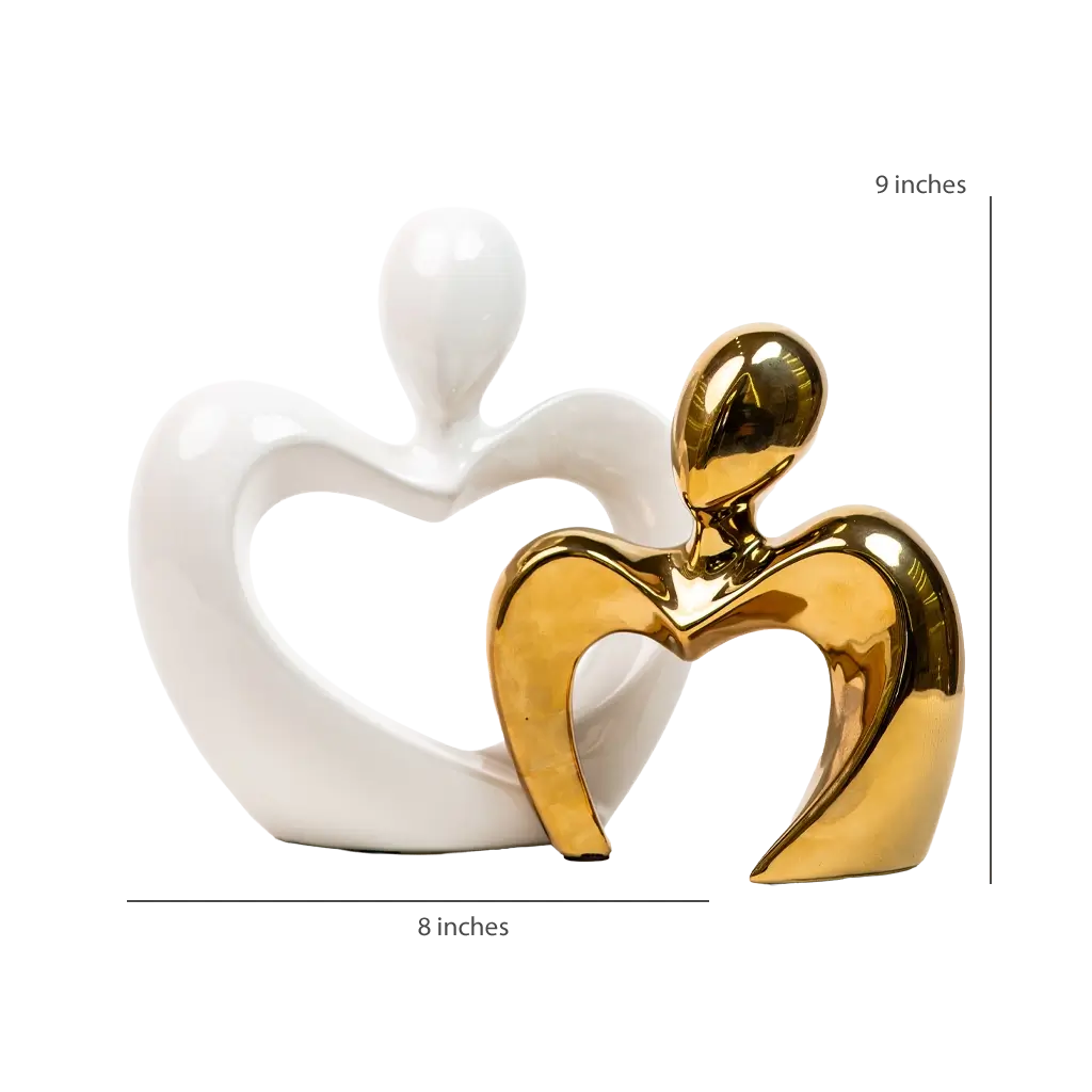 Two Hearts, One Home Sculpture Set