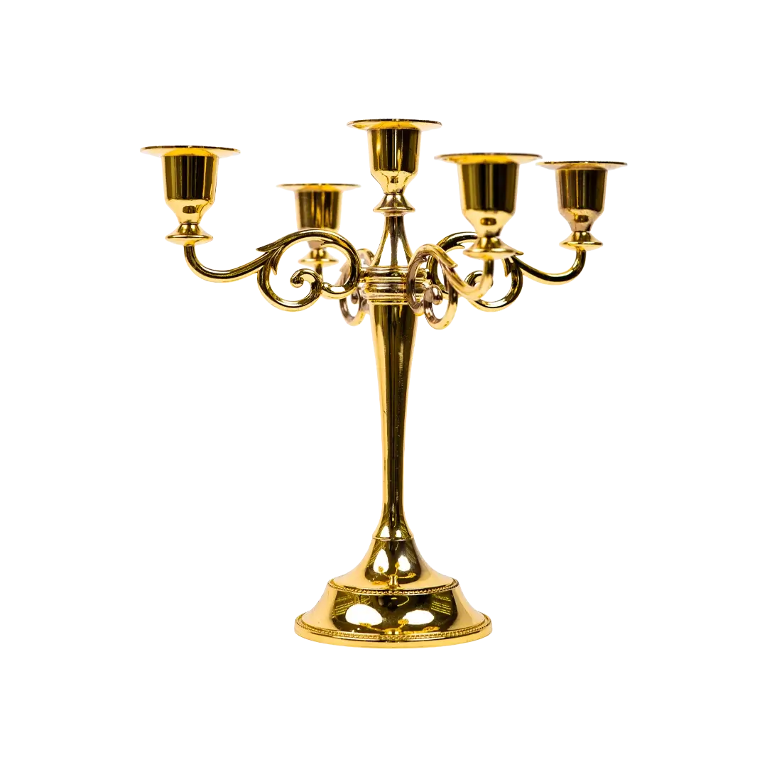 Gilded Spiral Serenade Candelabra