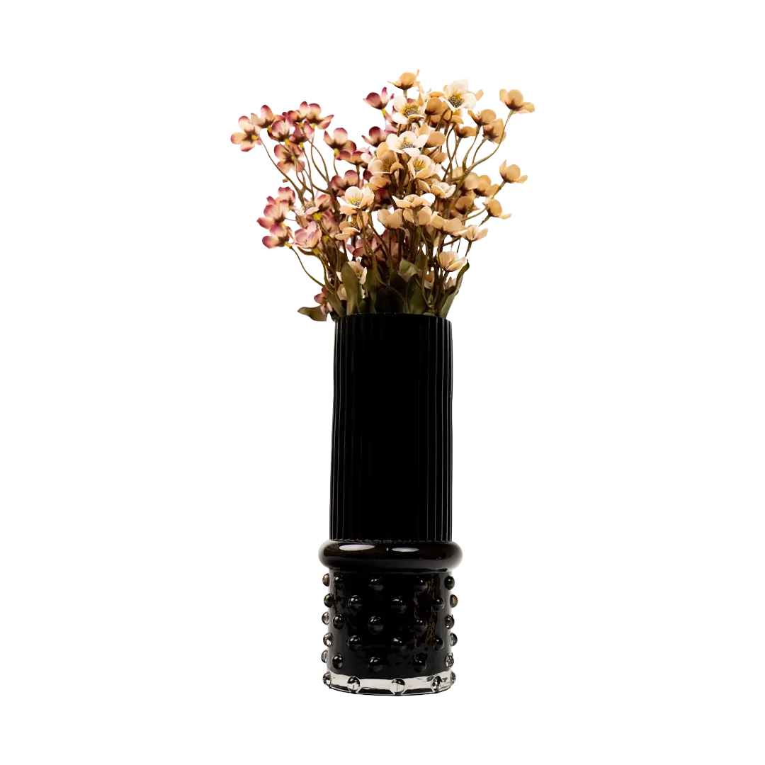 Midnight Ripple Vase