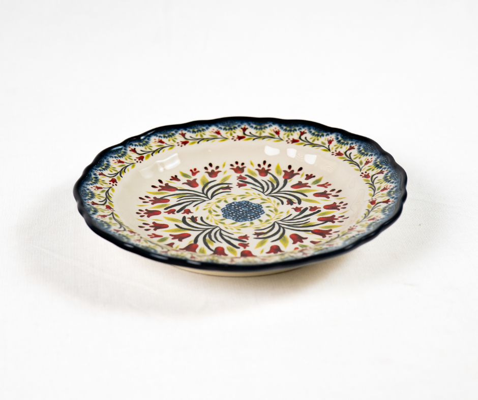 Crimson Blossom Plate