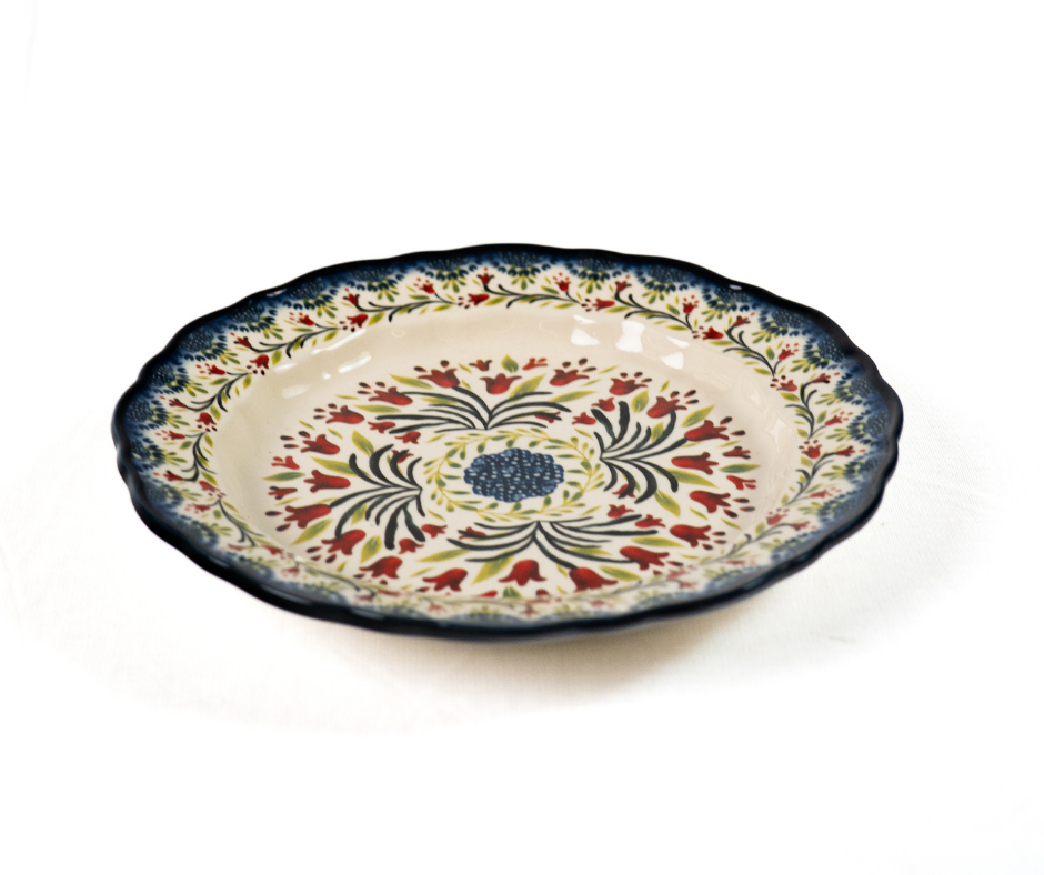 Crimson Blossom Plate