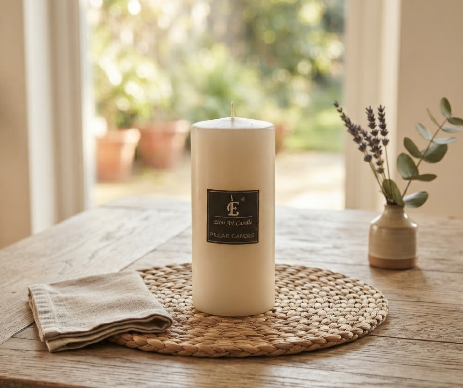 Minimalist White Candle