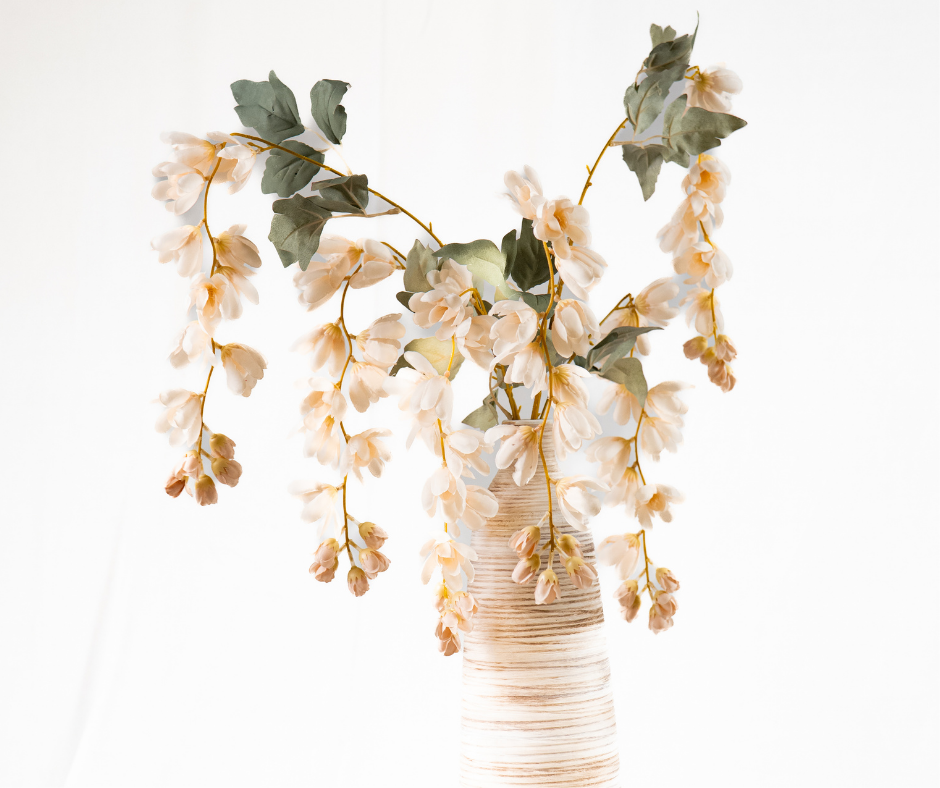 Cascading Cream Blossom Stem