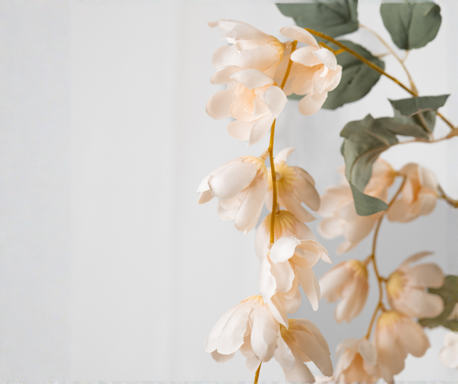 Cascading Cream Blossom Stem
