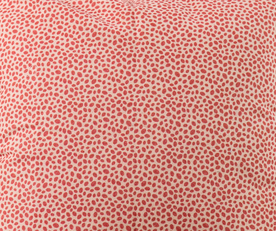 Dotted Coral Cushion