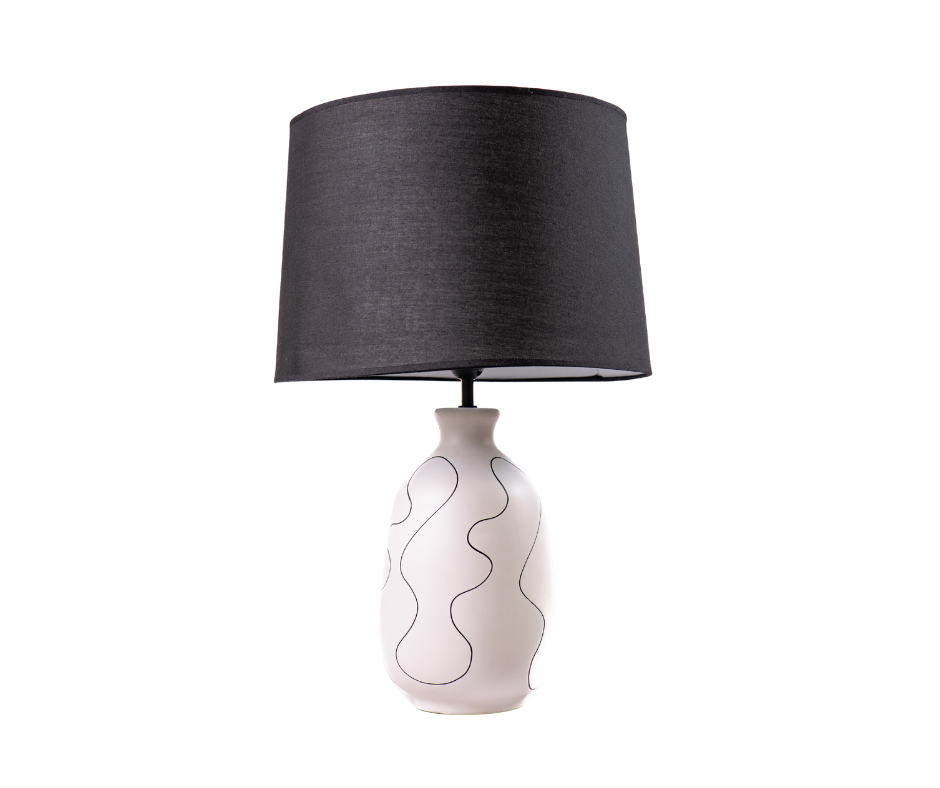 Curved Line Ceramic Lamp