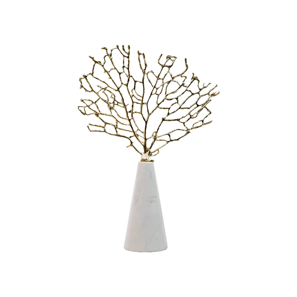 Gilded Branch Marble Piece