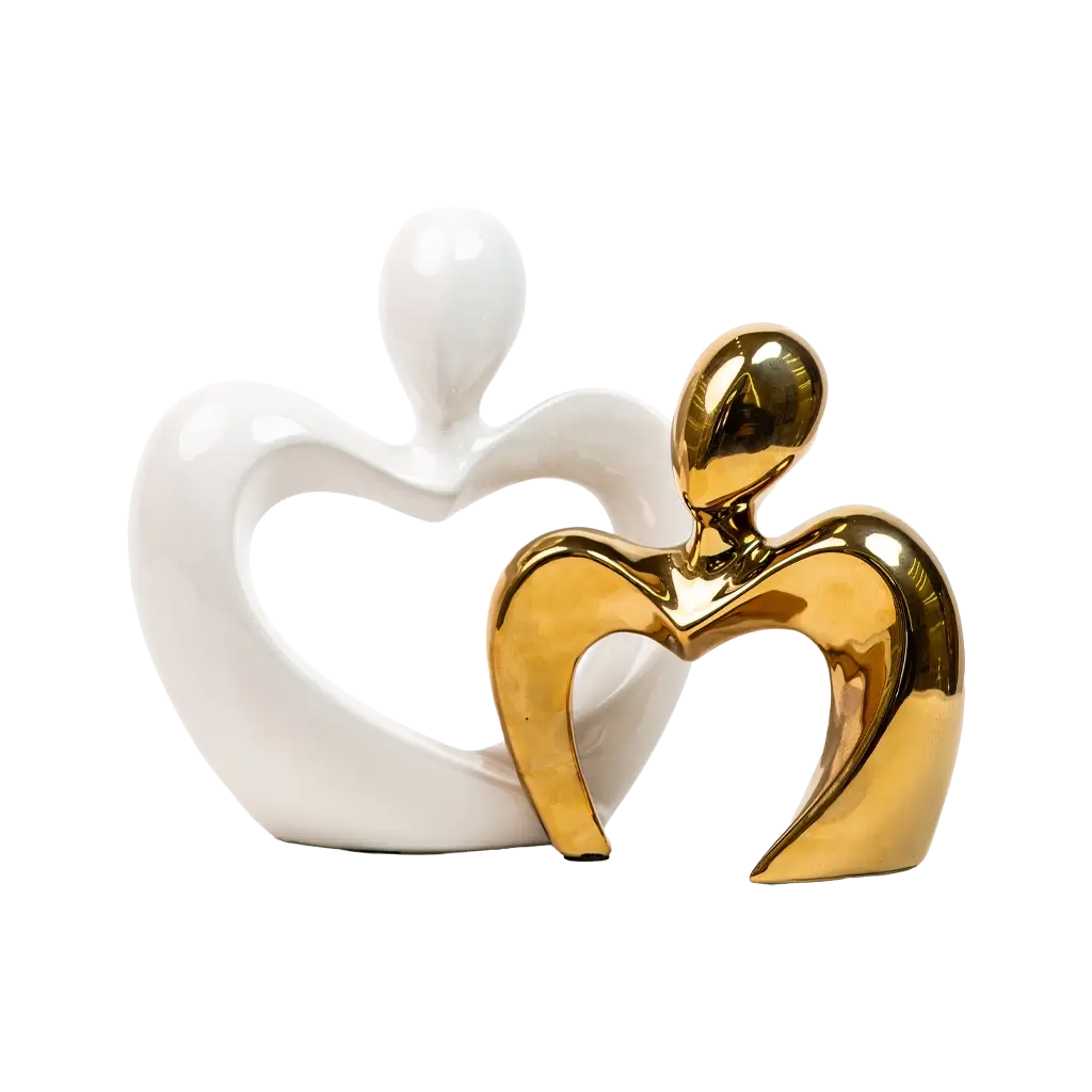 Two Hearts, One Home Sculpture Set