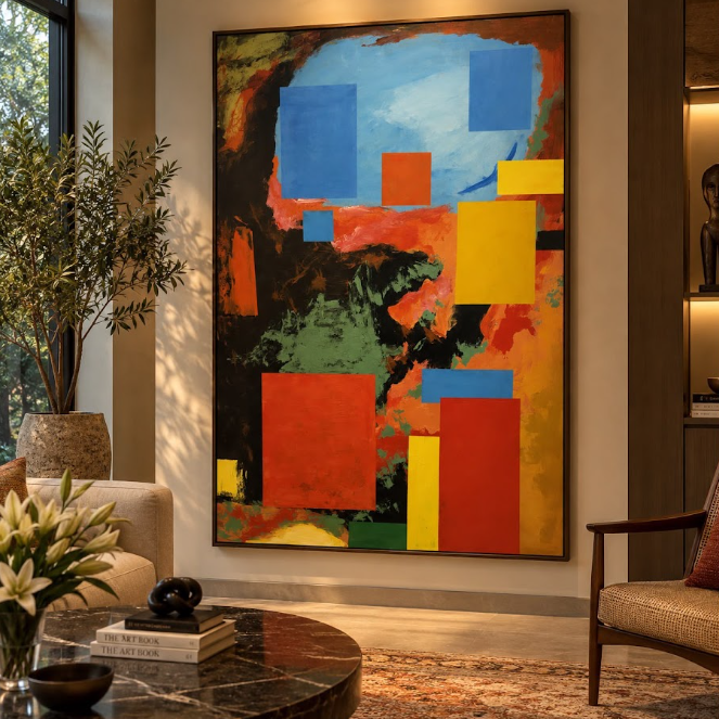 Prism & Earth Abstraction Canvas Print